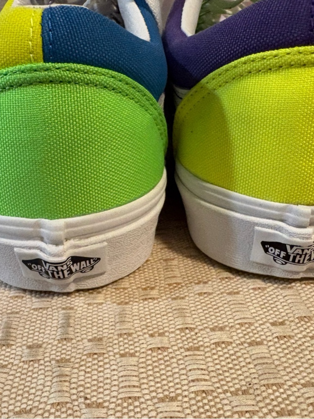 VANS Canvas Sneakers in Pink, Blue & Yellow Women’s size 11 Men’s size 9.5 - Picture 7 of 16